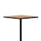 Flash Furniture 32in Square Faux Teak Bar Height Poly Slat Table XU-HW1045-3232-GG - alternate 2